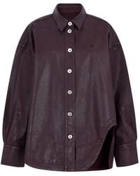 The Attico - Chemise Scoop À Manches Longues Et Découpes - Lyst