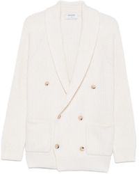 Gran Sasso - Cardigan Côtelé À Boutonnière Croisée - Lyst