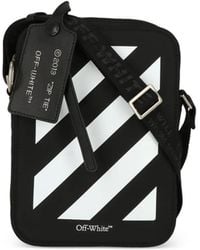 Off-White c/o Virgil Abloh - Zip Tie Diagonals Logo-Print Shoulder Bag - Lyst