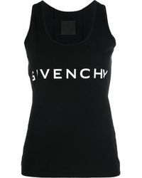 Givenchy - Top mit Logo-Print - Lyst