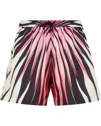 Roberto Cavalli - Graphic-Print Drawstring Swim Shorts - Lyst