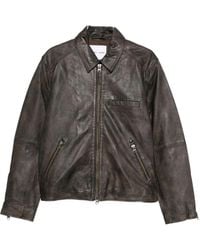 Samsøe & Samsøe - Sacliff X Zip-Front Leather Jacket - Lyst