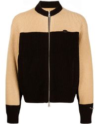 Adererror - Logo-patch Two-tone Cardigan - Lyst