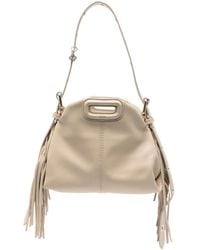 Maje - Mini Miss M Schultertasche mit Fransen - Lyst