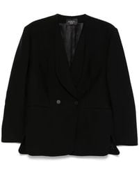 A.M.G - Double-Breasted Blazer - Lyst