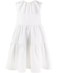 MSGM Gevoerde Jurk - Wit