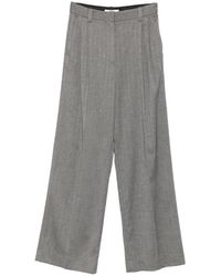 Maje - Herringbone Belt-Loop Trousers - Lyst