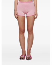 Calle Del Mar - Short Court À Fines Rayures - Lyst