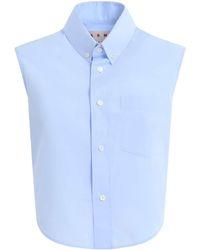 Marni - Sleeveless Cotton Shirt - Lyst