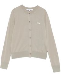 Maison Kitsuné - Fox Motif Buttoned Cardigan - Lyst