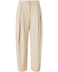 Pinko - High-Waisted Trousers With Pleated Front - Lyst