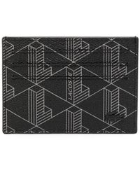 Lacoste - Monogram Noir Gris Cardholder - Lyst