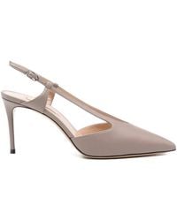 Casadei - 80Mm Pointed Slingback Pumps - Lyst