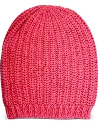 LA ROSE - Cash Costa Corto Ribbed Beanie - Lyst