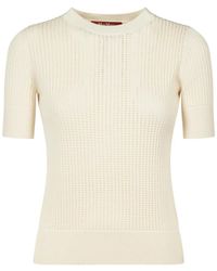 Max Mara - Knitted T-Shirt - Lyst