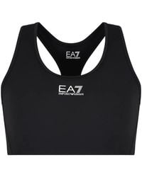 EA7 - Logo-Print Tank Top - Lyst