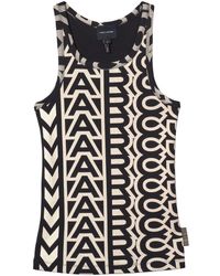 Marc Jacobs - Monogram-pattern Ribbed Tank Top - Lyst