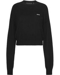 ROTATE BIRGER CHRISTENSEN - Trui Vam Merino-Kasjmierblend Met Ronde Hals - Lyst