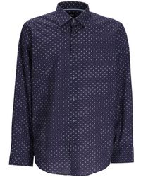 BOSS - Polka-dot Print Buttoned Shirt - Lyst