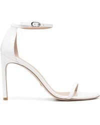 Stuart Weitzman - Nudistsong 110Mm Leather Sandals - Lyst