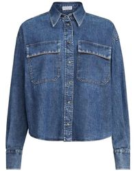 Brunello Cucinelli - Giacca-Camicia Con Tasche - Lyst