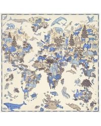 Inoui Edition - Animal-Print Square Scarf - Lyst