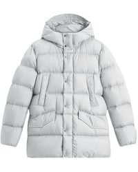 Woolrich - Hooded Puffer Jacket - Lyst