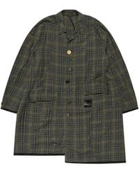 Undercover - Checked Pocket Coat - Lyst