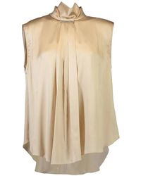 Brunello Cucinelli - Silk Top - Lyst