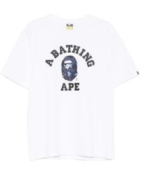 A Bathing Ape - Color Camo College Tee M - Lyst