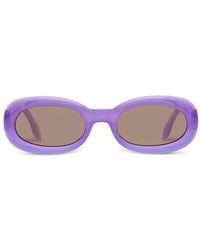 Le Specs - Outta Trash Oval-Frame Sunglasses - Lyst