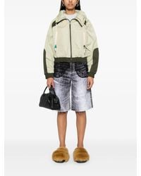 ★ANDERSSON BELL★ DOUBLE LAYERED LOGO LACE SHORT BOMBER Andersson Bell Double Layered Logo Lace Short Bomber Jacket
