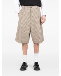 Societe Anonyme - Checked Pleated Shorts - Lyst