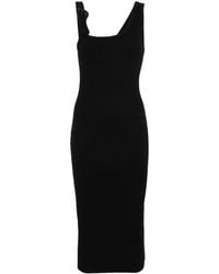 Versace - Midi-jurk Met Barokgesp - Lyst