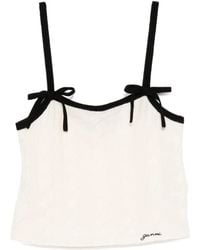 Ganni - Bow Detailing Vest - Lyst