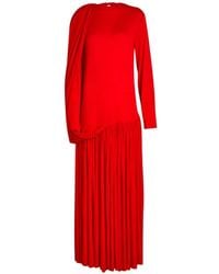 Calvin Klein - Sara Draped Fine-Knit Maxi Dress - Lyst
