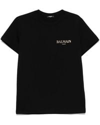 Balmain - Vintage Gel Logo T-Shirt - Lyst