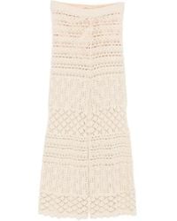 Semicouture - Crochet Trousers - Lyst