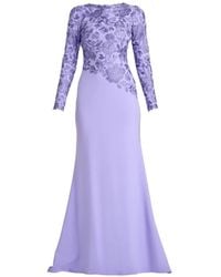Tadashi Shoji - Floral Long-Sleeve Dress - Lyst