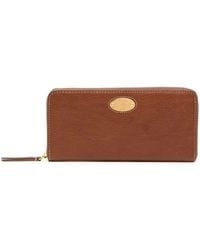 Mulberry - Grained-Leather Logo-Plaque Purse - Lyst