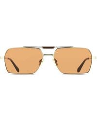 Ferragamo Eyewear - Geometric-Frame Sunglasses - Lyst