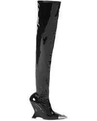 Philipp Plein - Patent-Leather Over-Knee Boots - Lyst