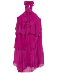 Dixie - Ruffled Halterneck Dress - Lyst