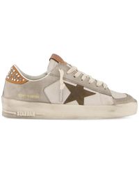 Golden Goose - Star Studded Leather Sneakers - Lyst