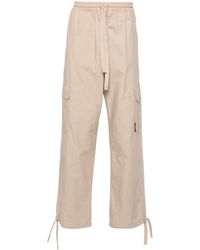 MSGM - Pantalon droit en coton à poches cargo - Lyst