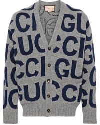 Gucci - Cárdigan De Lana Con Intarsia, Talla - Lyst