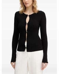 Guess - Ribbed-Knit Cardigan - Lyst