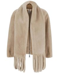 Urbancode - Fringe-Detail Reversible Coat - Lyst