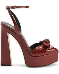 Giuseppe Zanotti - Gabriiela Leather Platform Sandals - Lyst