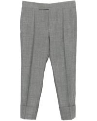 SAPIO - Pressed-Crease Turn-Up Trousers - Lyst